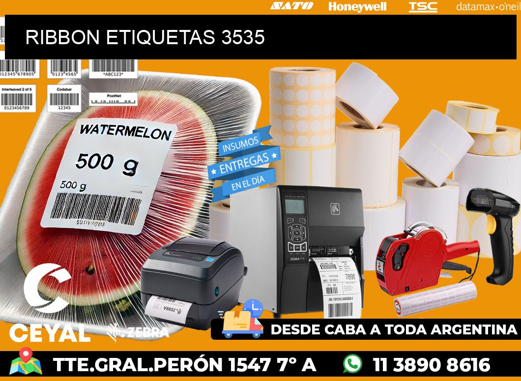 RIBBON ETIQUETAS 3535