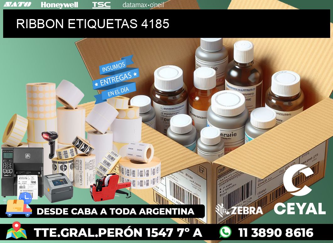 RIBBON ETIQUETAS 4185