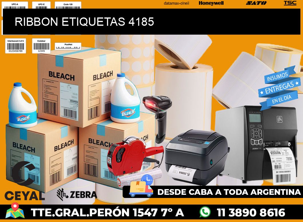 RIBBON ETIQUETAS 4185