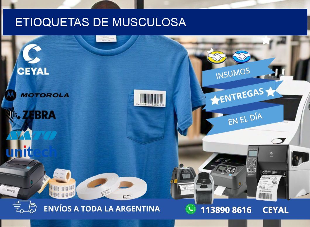 ETIOQUETAS DE MUSCULOSA