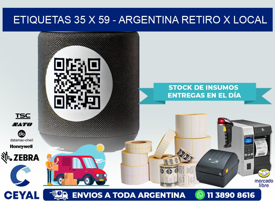 ETIQUETAS 35 x 59 – ARGENTINA RETIRO X LOCAL