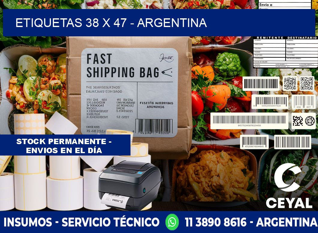 ETIQUETAS 38 x 47 - ARGENTINA