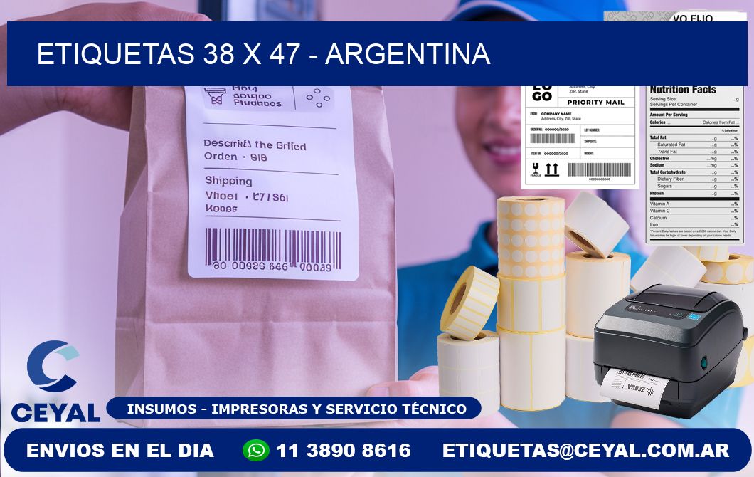 ETIQUETAS 38 x 47 - ARGENTINA