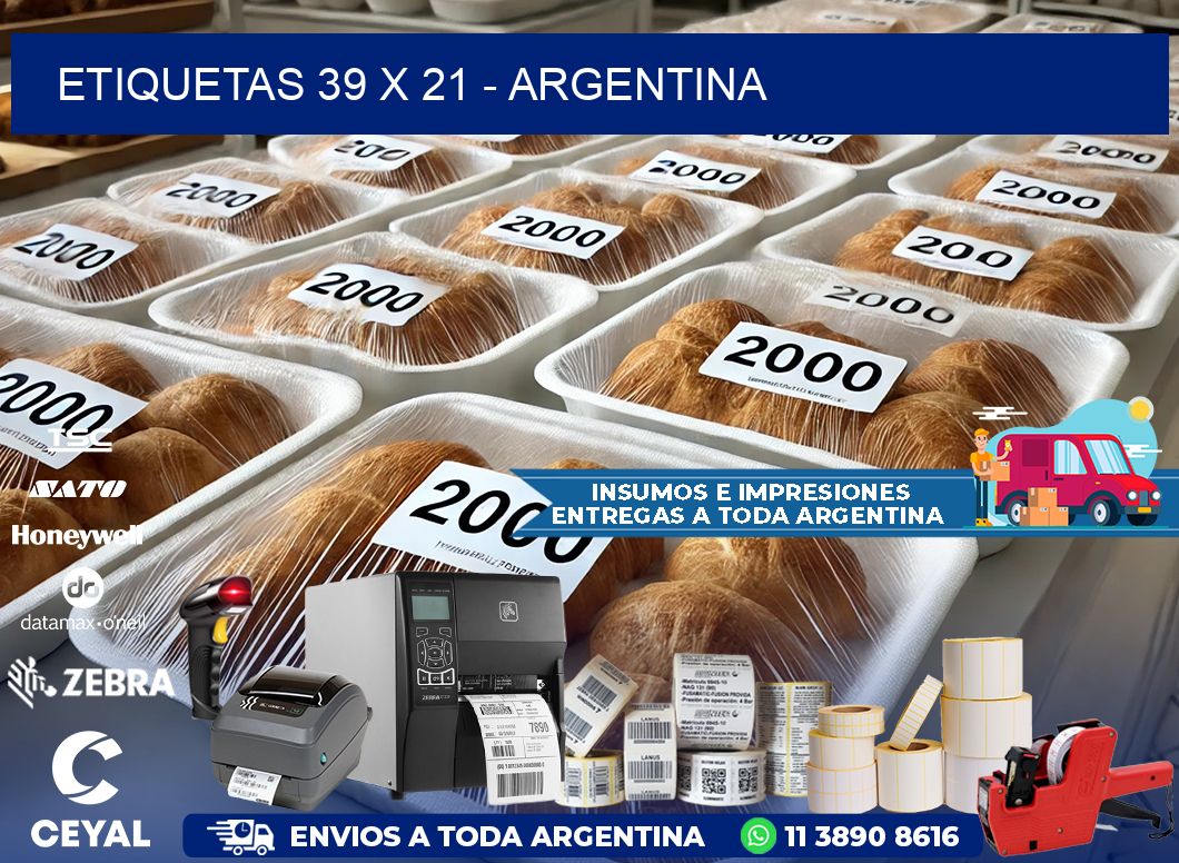 ETIQUETAS 39 x 21 - ARGENTINA