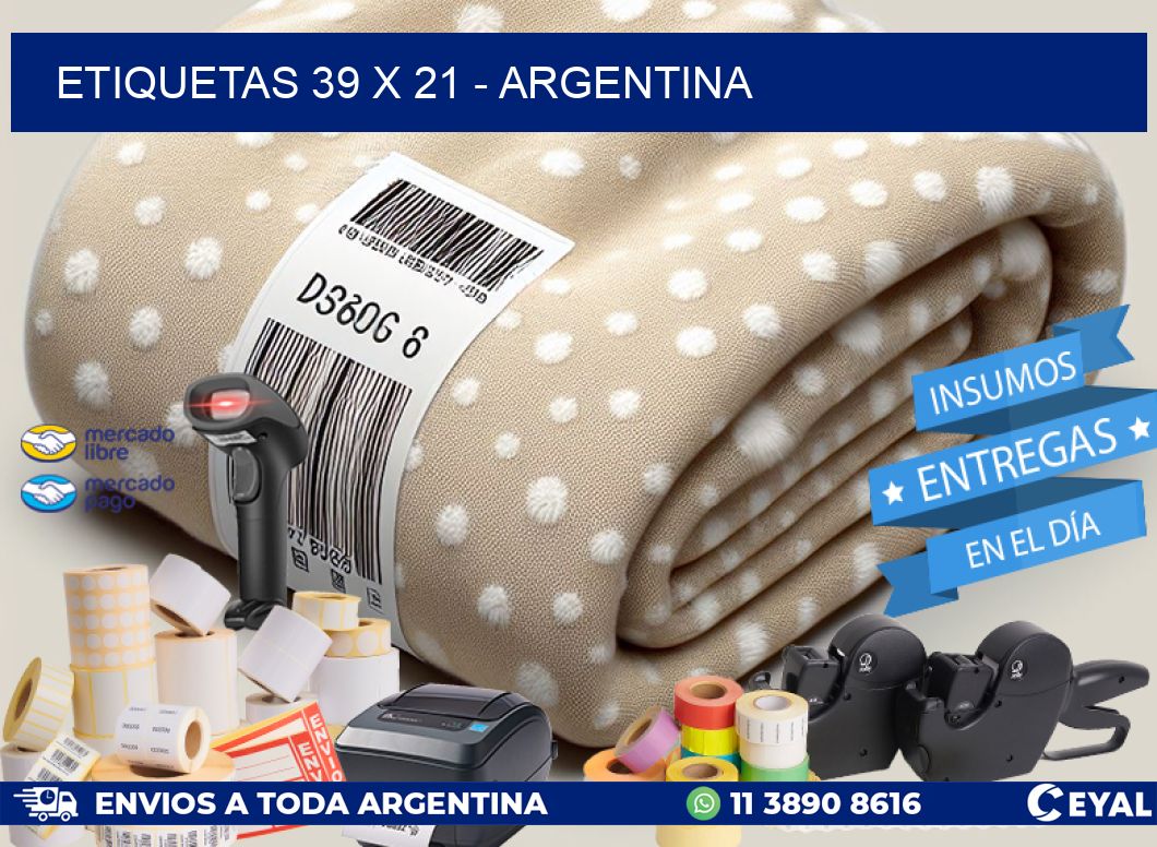 ETIQUETAS 39 x 21 - ARGENTINA