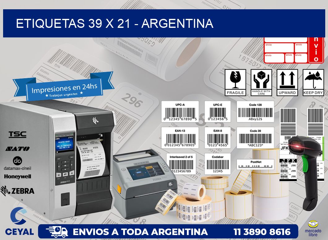 ETIQUETAS 39 x 21 - ARGENTINA