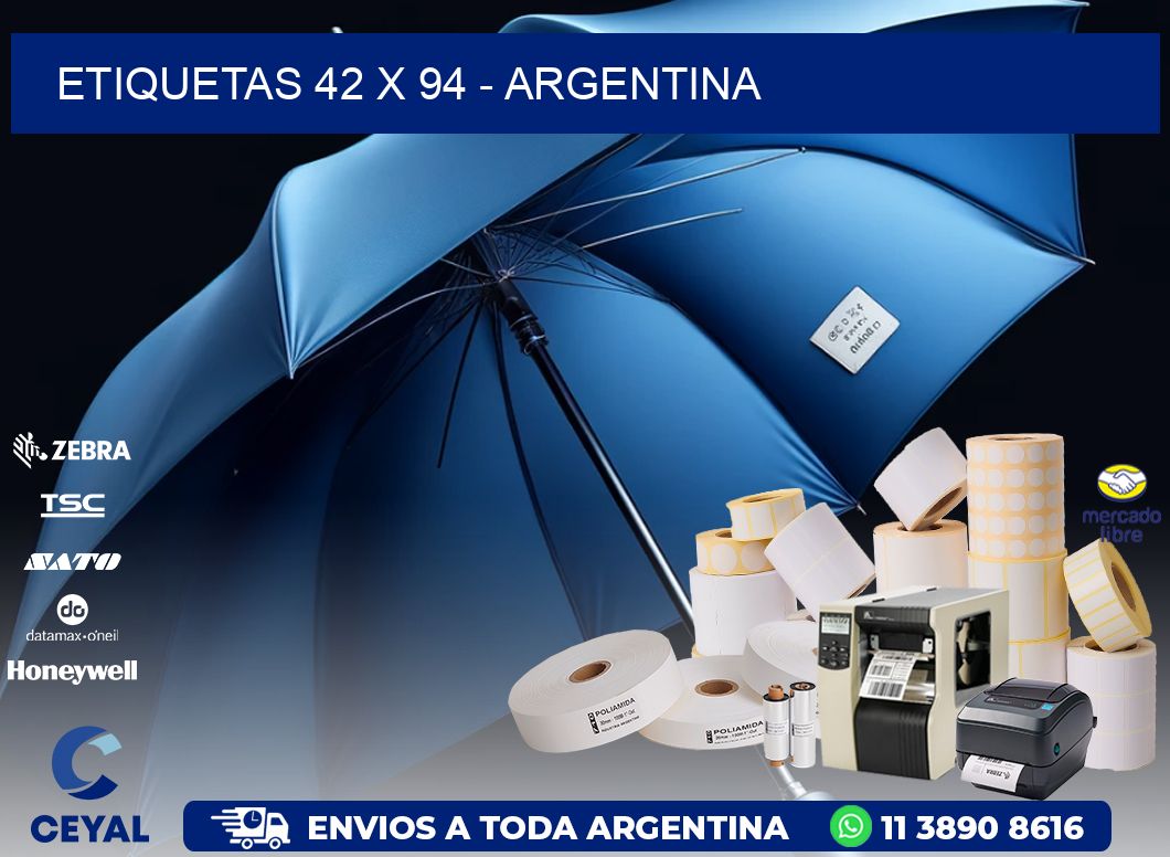 ETIQUETAS 42 x 94 - ARGENTINA