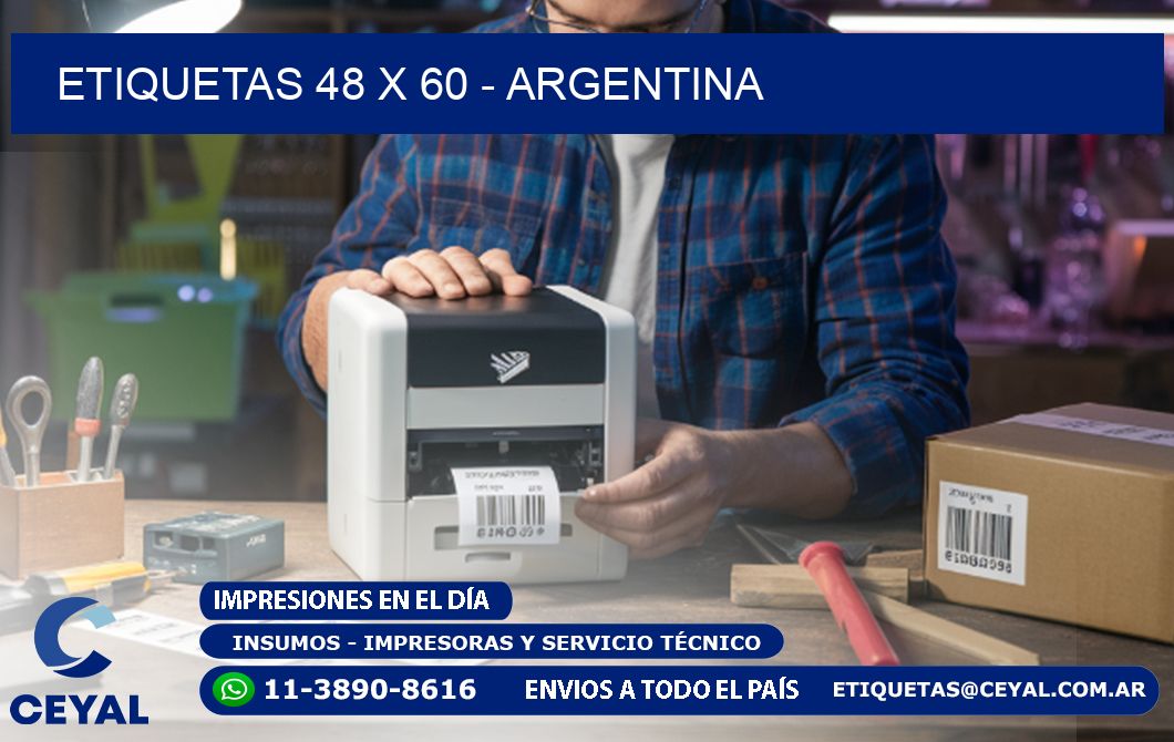 ETIQUETAS 48 x 60 - ARGENTINA