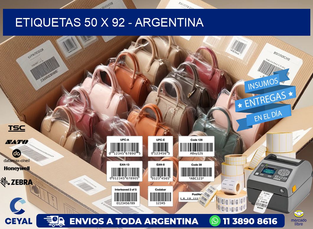 ETIQUETAS 50 x 92 - ARGENTINA