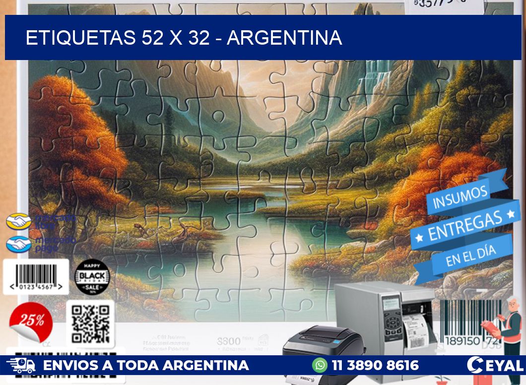 ETIQUETAS 52 x 32 - ARGENTINA