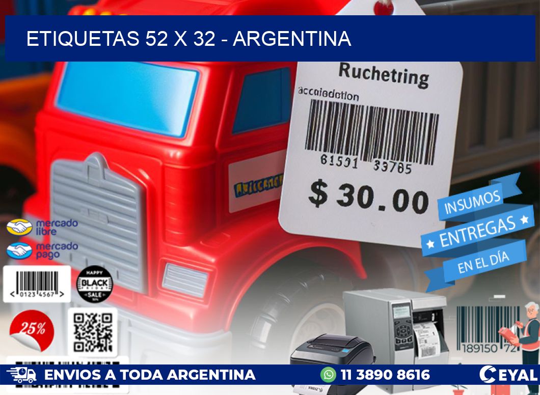 ETIQUETAS 52 x 32 - ARGENTINA