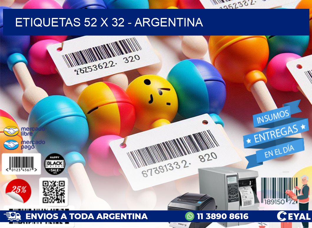 ETIQUETAS 52 x 32 - ARGENTINA