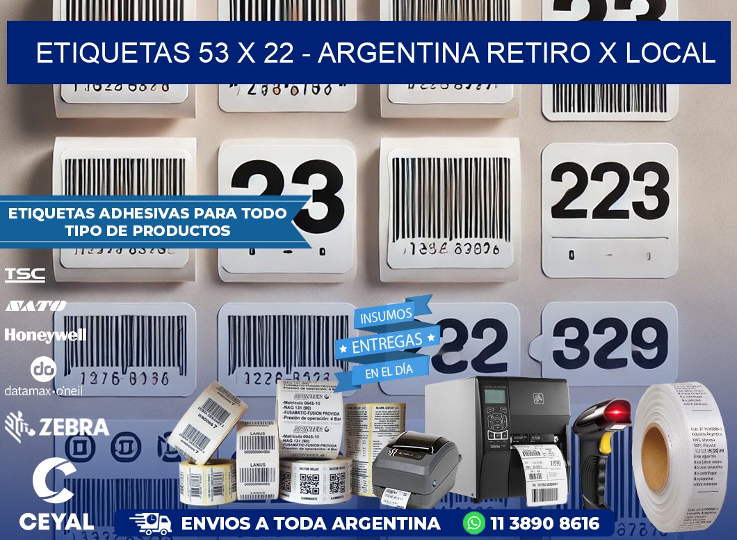 ETIQUETAS 53 x 22 – ARGENTINA RETIRO X LOCAL