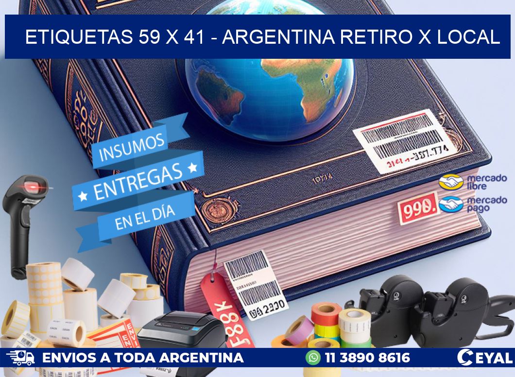 ETIQUETAS 59 x 41 - ARGENTINA RETIRO X LOCAL