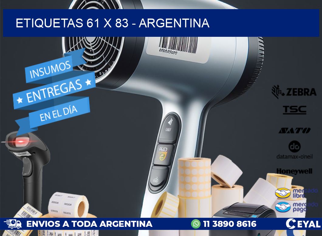 ETIQUETAS 61 x 83 - ARGENTINA