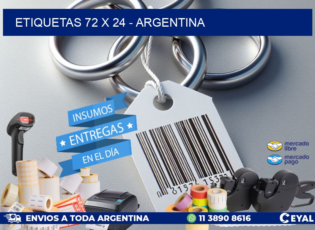 ETIQUETAS 72 x 24 - ARGENTINA