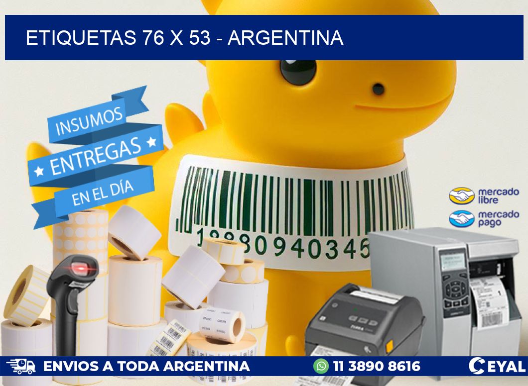 ETIQUETAS 76 x 53 - ARGENTINA