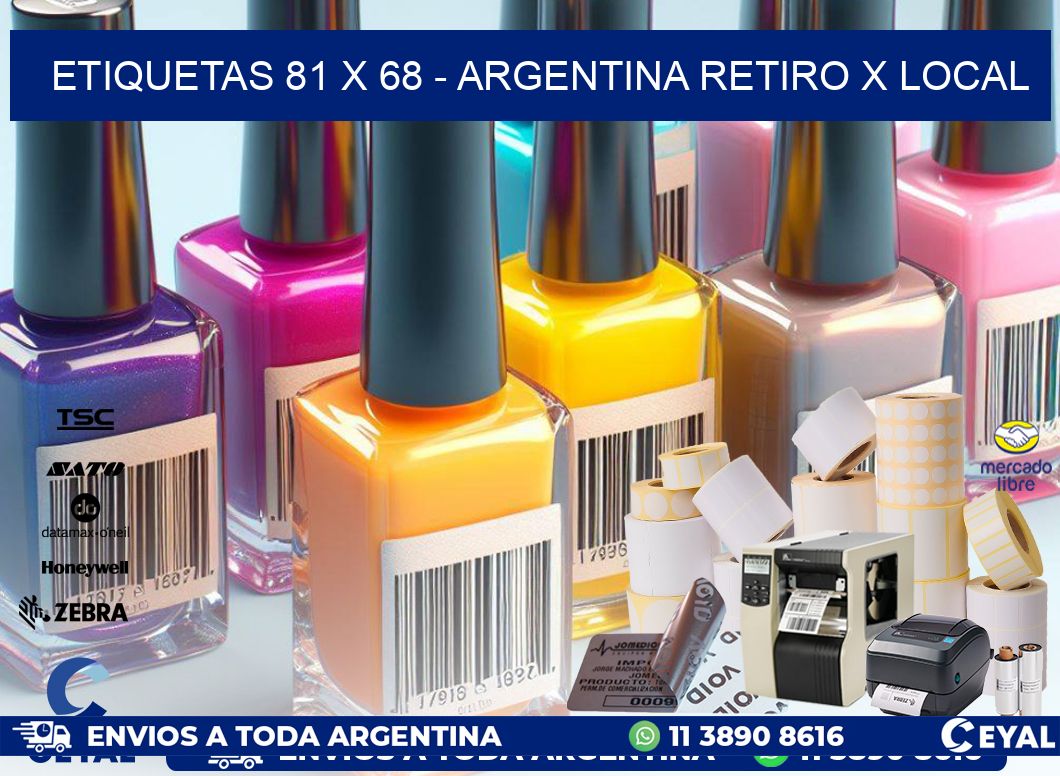 ETIQUETAS 81 x 68 – ARGENTINA RETIRO X LOCAL