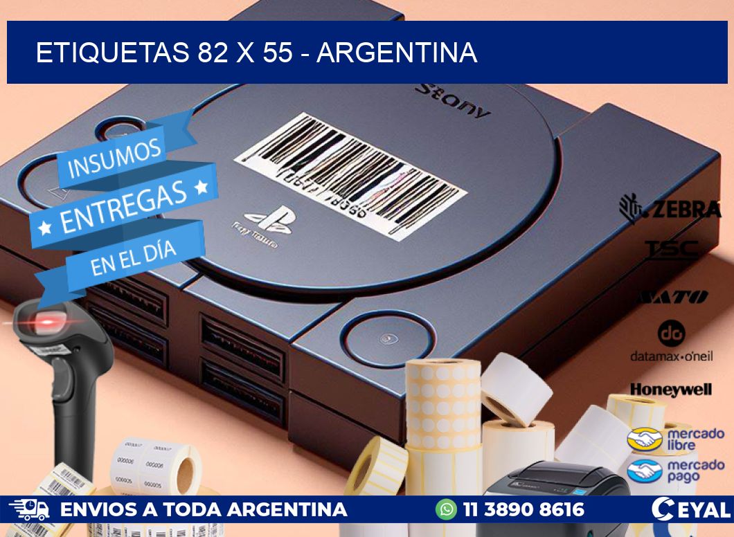 ETIQUETAS 82 x 55 - ARGENTINA