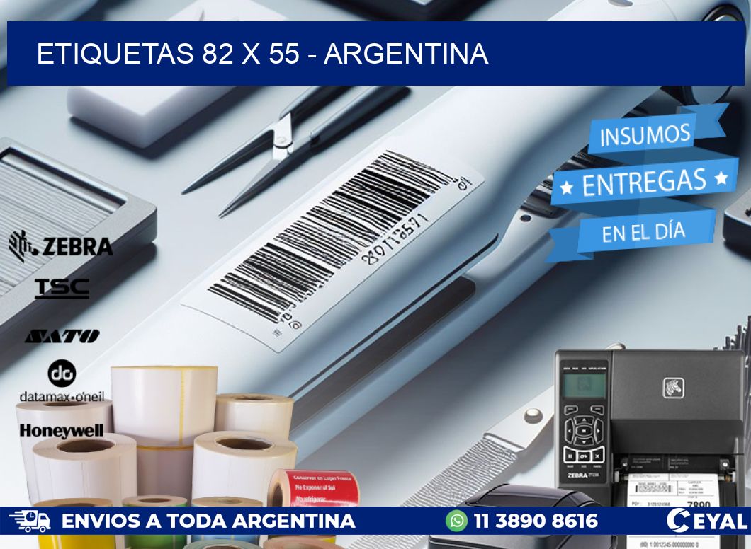 ETIQUETAS 82 x 55 - ARGENTINA