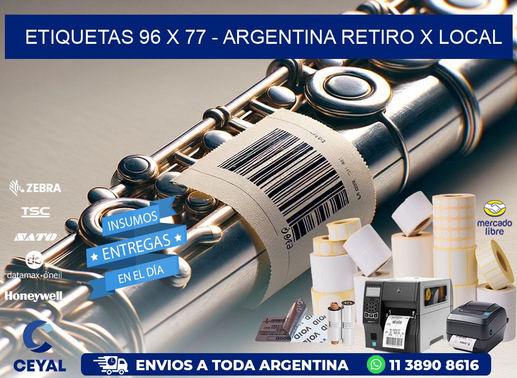 ETIQUETAS 96 x 77 - ARGENTINA RETIRO X LOCAL