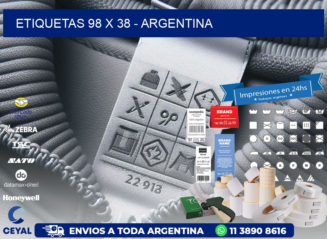 ETIQUETAS 98 x 38 - ARGENTINA