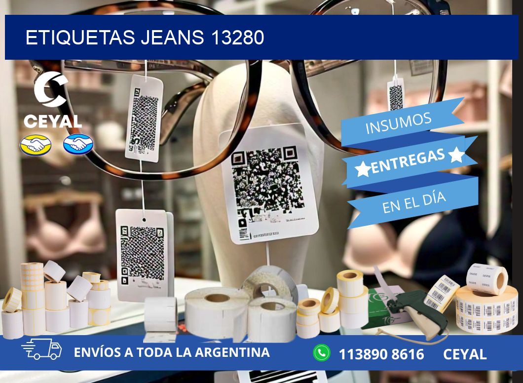 ETIQUETAS JEANS 13280