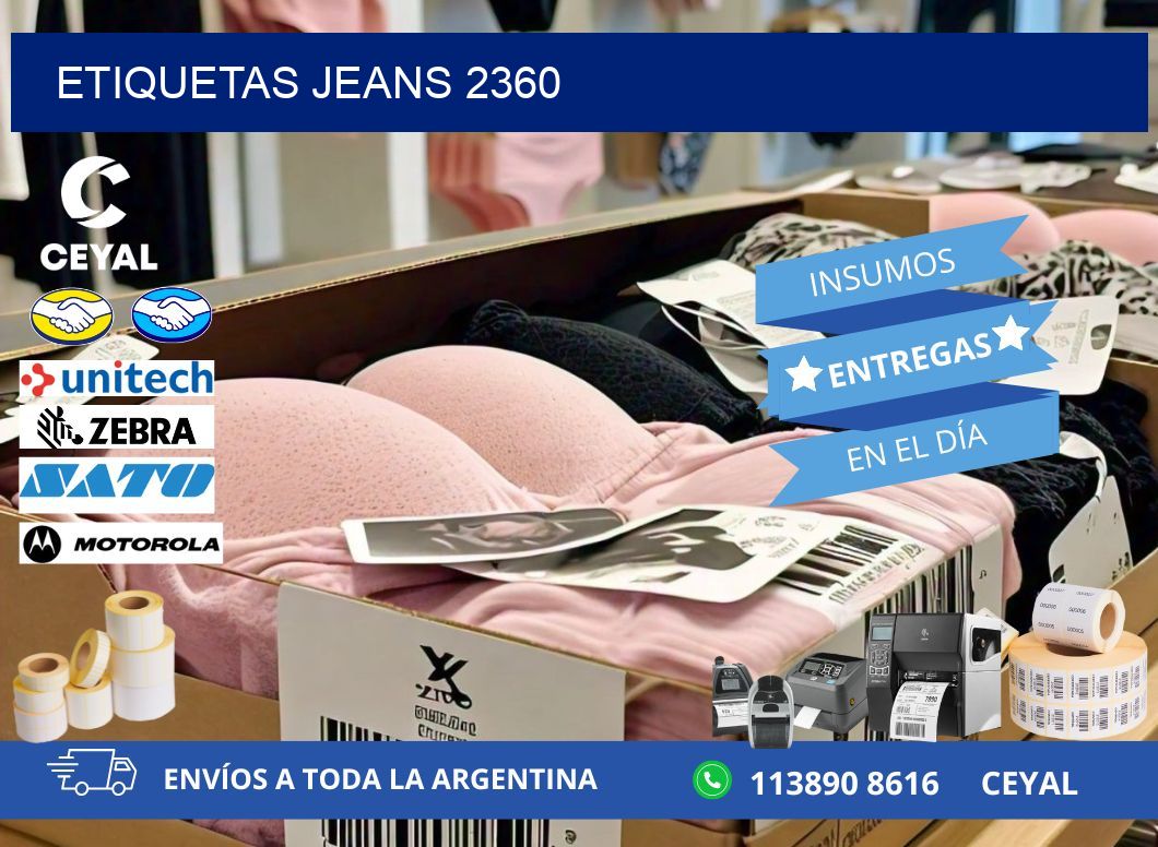 ETIQUETAS JEANS 2360