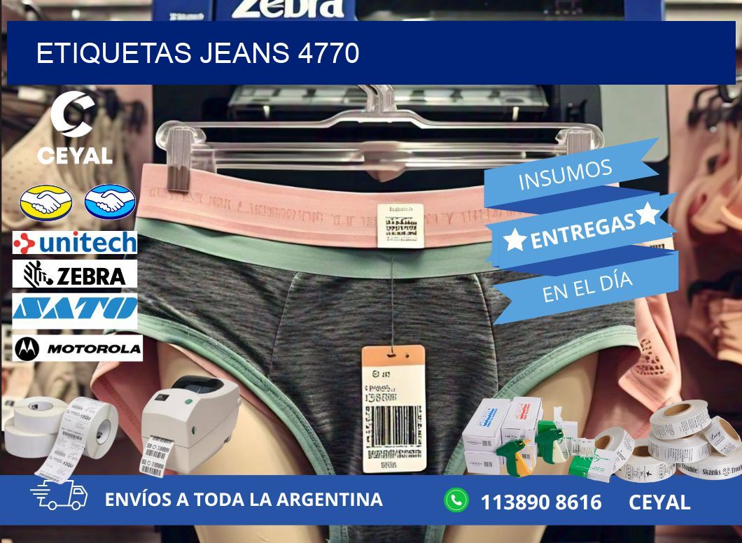 ETIQUETAS JEANS 4770