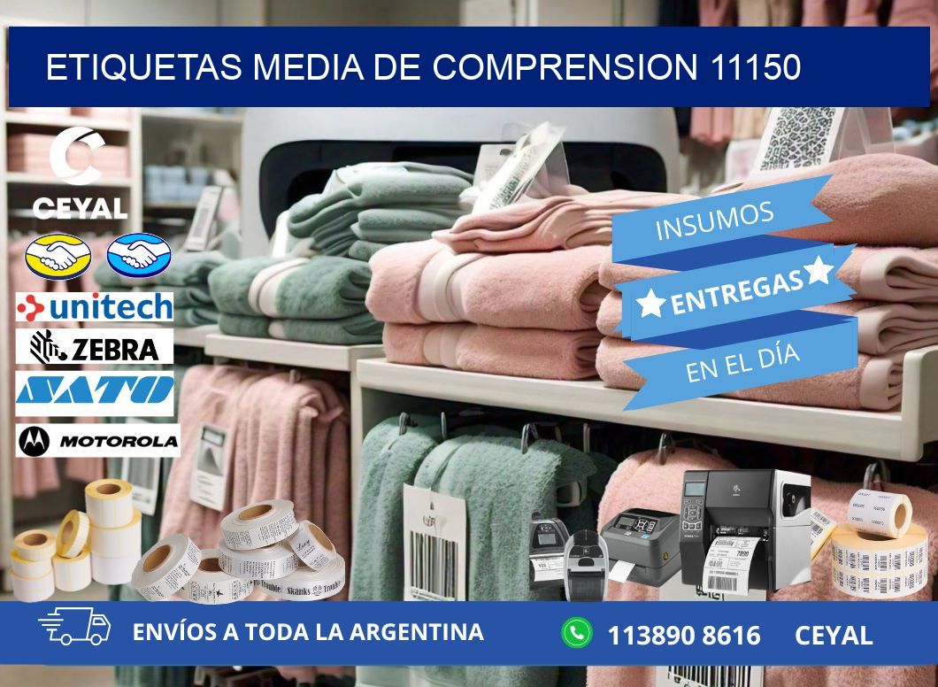 ETIQUETAS MEDIA DE COMPRENSION 11150