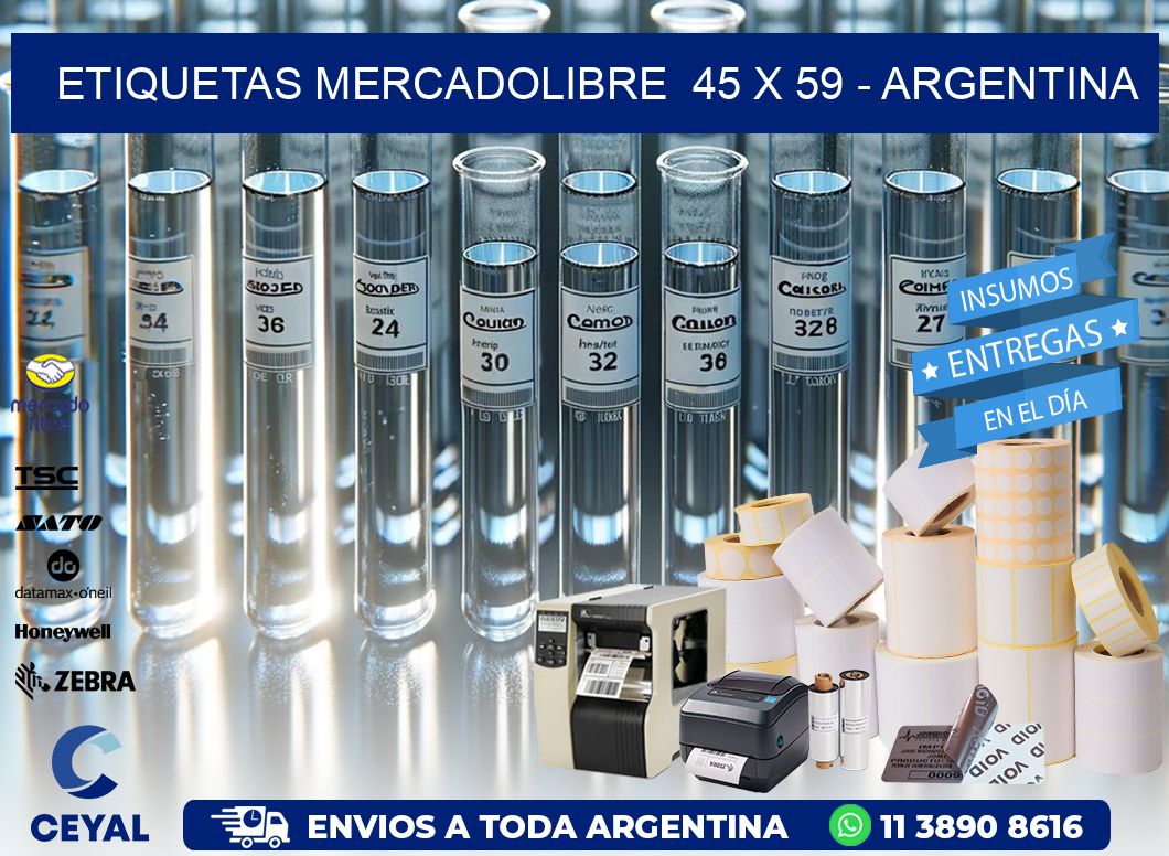 ETIQUETAS MERCADOLIBRE  45 x 59 – ARGENTINA