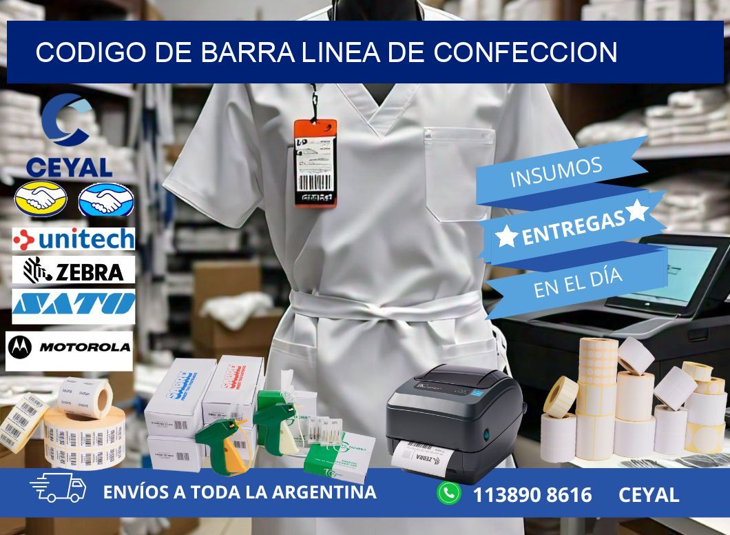 codigo de barra LINEA DE CONFECCION