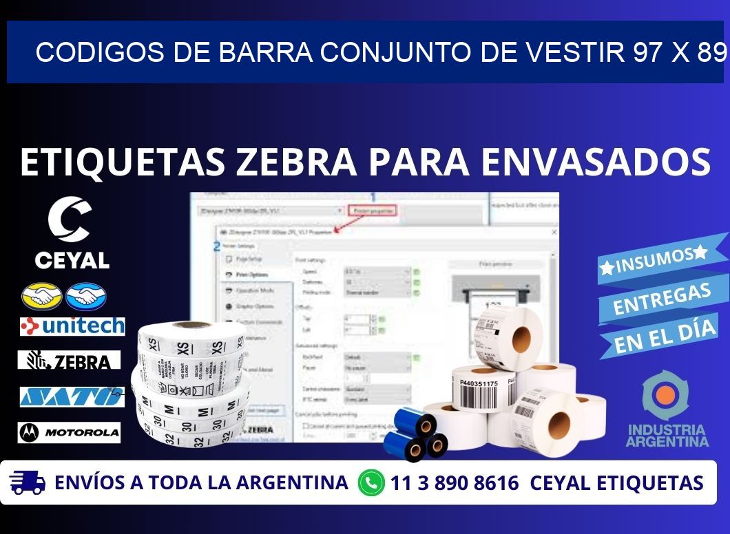 CODIGOS DE BARRA CONJUNTO DE VESTIR 97 x 89