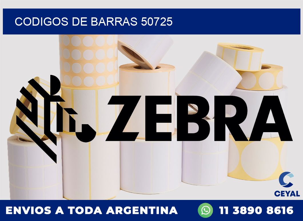 CODIGOS DE BARRAS 50725