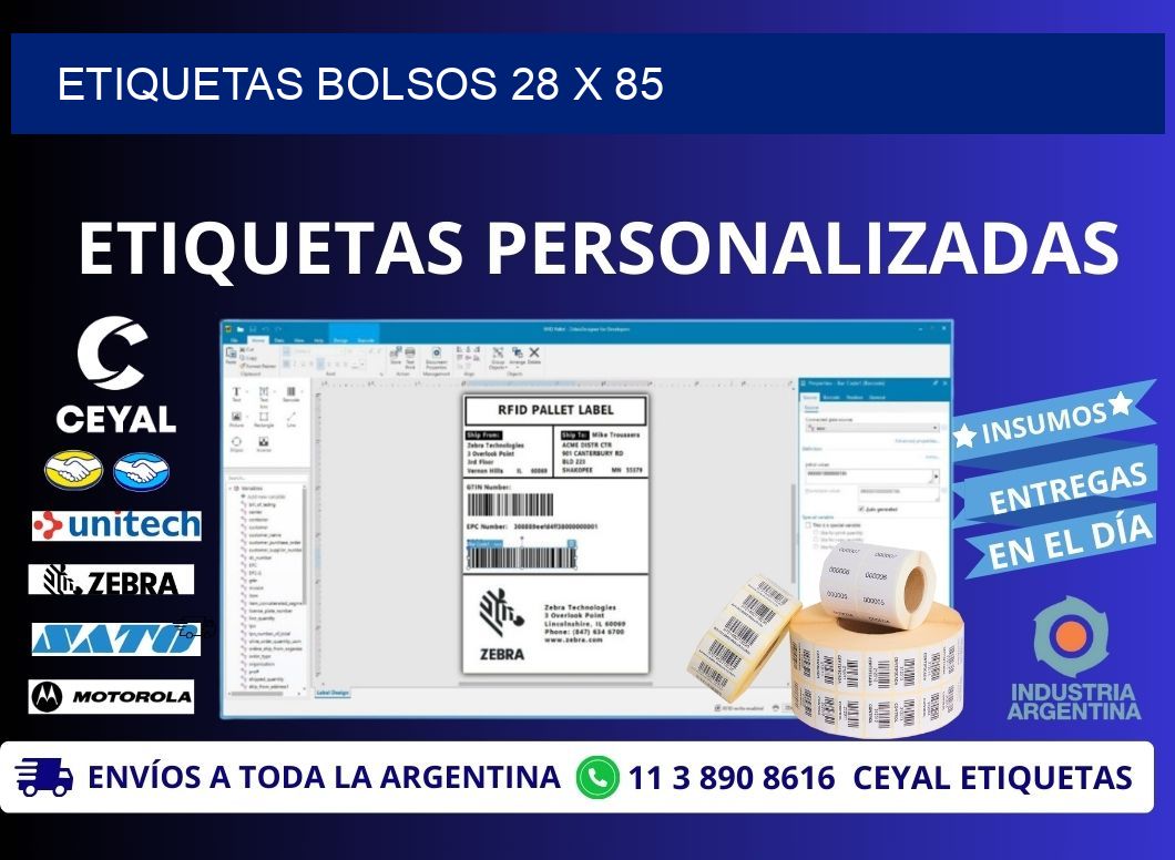 ETIQUETAS BOLSOS 28 x 85
