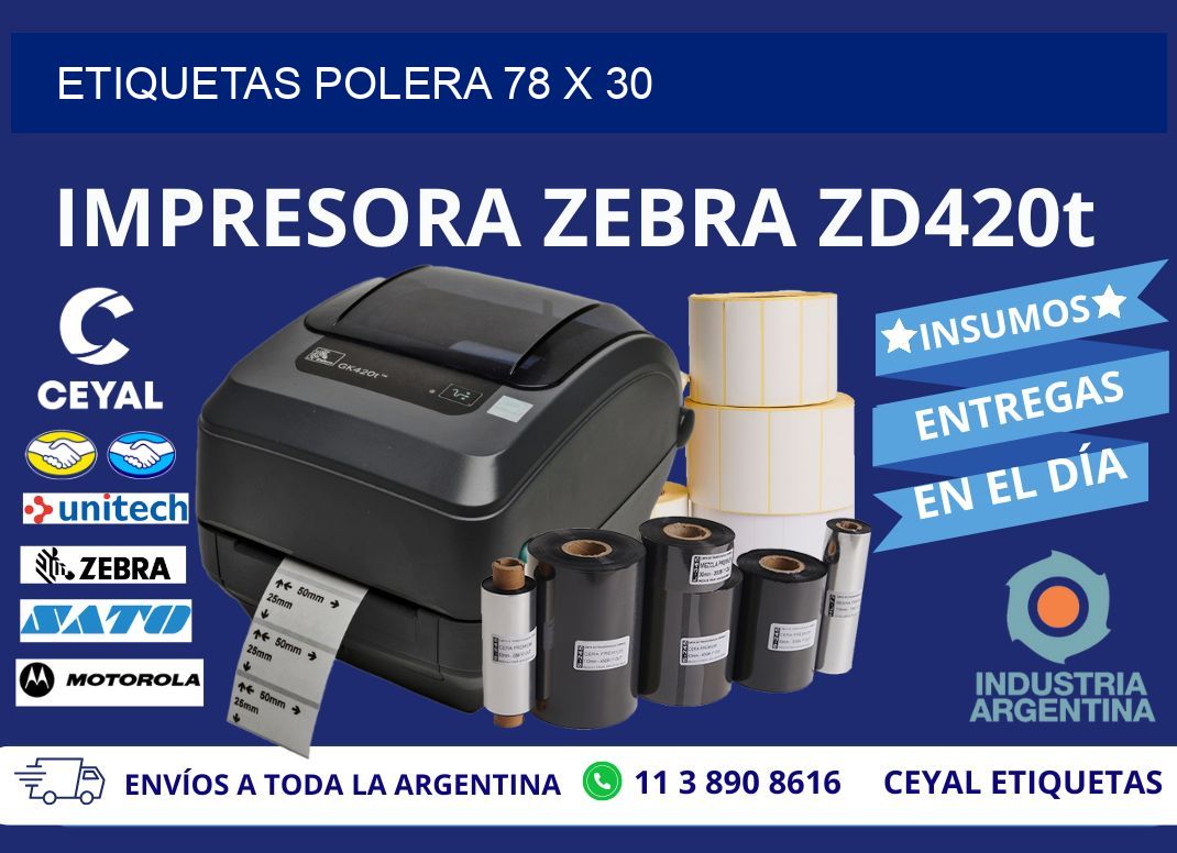 ETIQUETAS POLERA 78 x 30