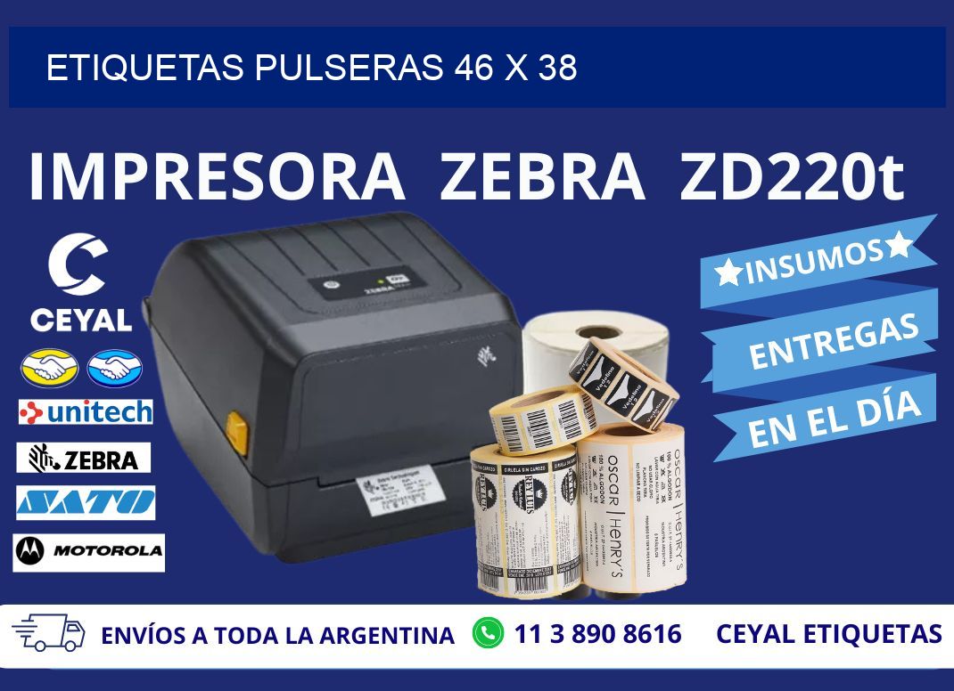 ETIQUETAS PULSERAS 46 x 38