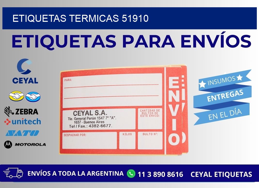 ETIQUETAS TERMICAS 51910