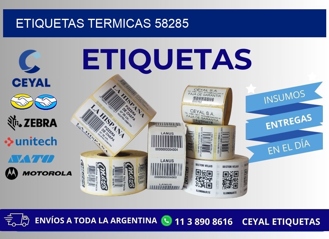 ETIQUETAS TERMICAS 58285