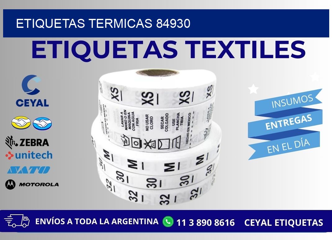 ETIQUETAS TERMICAS 84930