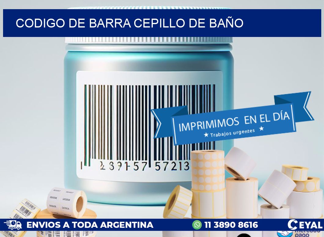 codigo de barra CEPILLO DE BAÑO