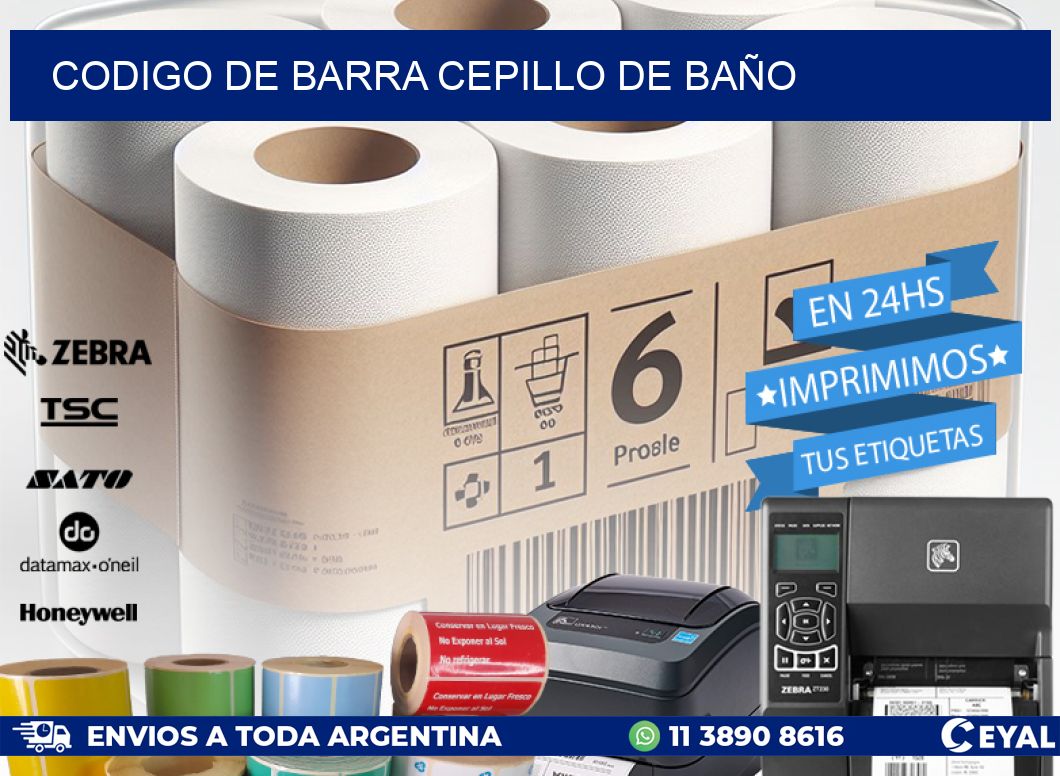 codigo de barra CEPILLO DE BAÑO