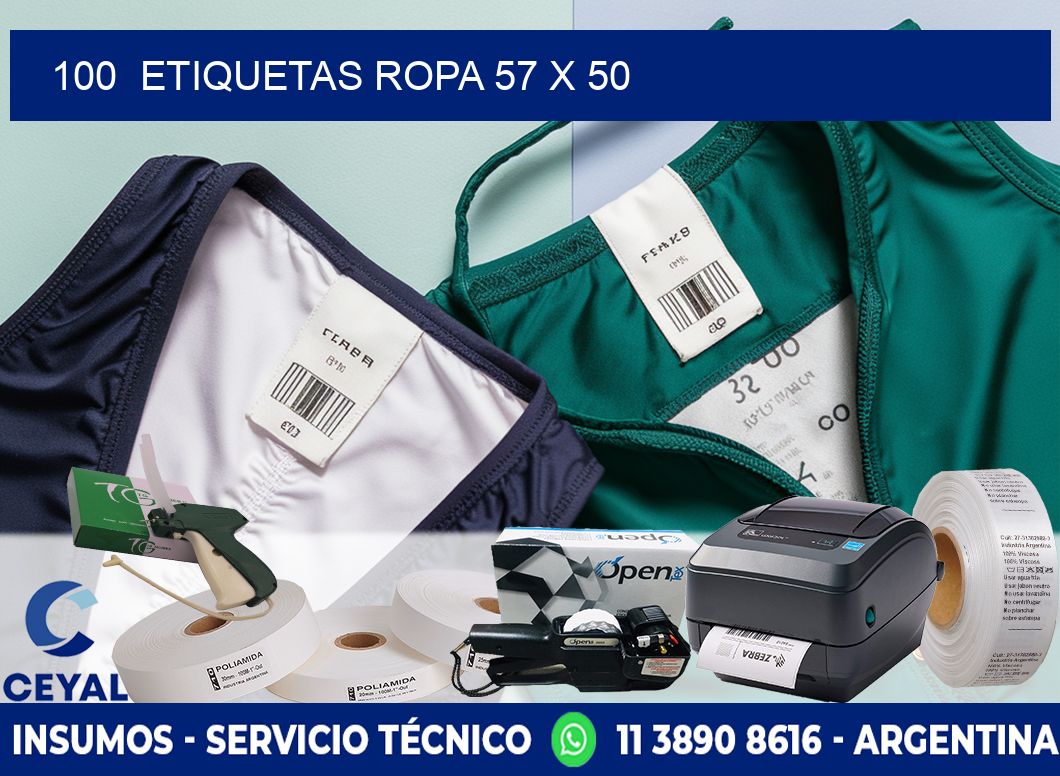 100  ETIQUETAS ROPA 57 x 50