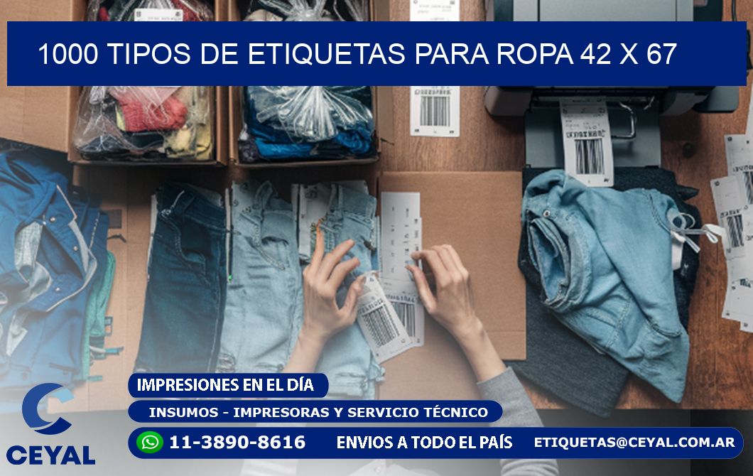 1000 TIPOS DE ETIQUETAS PARA ROPA 42 x 67