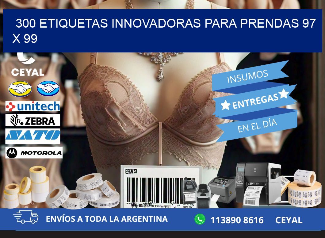 300 ETIQUETAS INNOVADORAS PARA PRENDAS 97 x 99