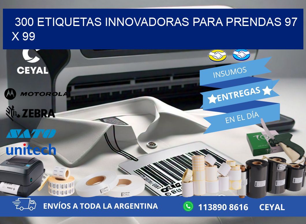 300 ETIQUETAS INNOVADORAS PARA PRENDAS 97 x 99