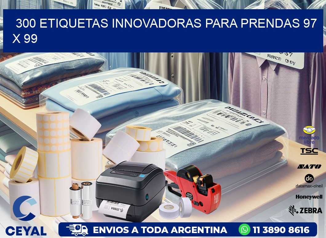 300 ETIQUETAS INNOVADORAS PARA PRENDAS 97 x 99