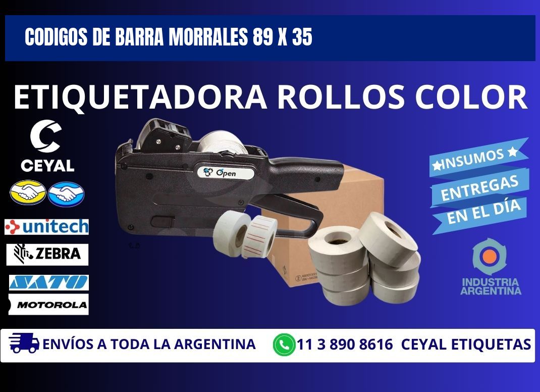 CODIGOS DE BARRA MORRALES 89 x 35