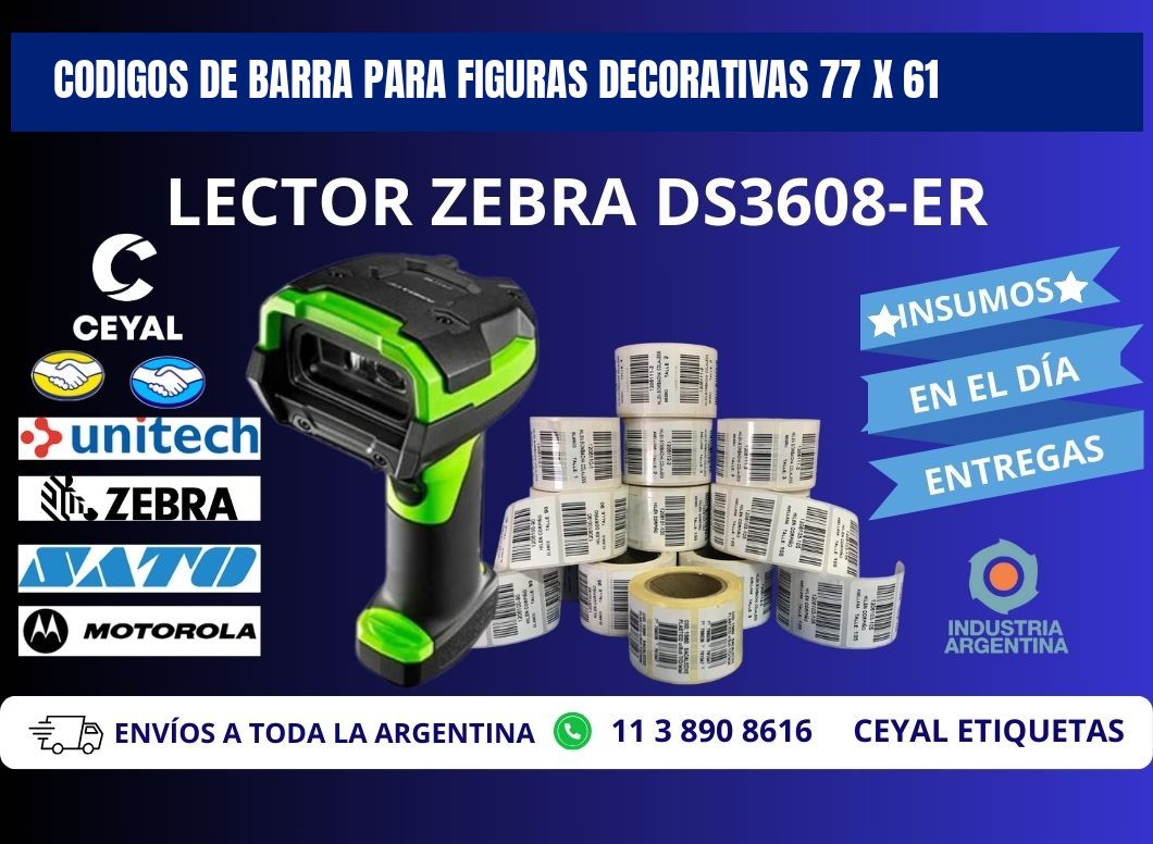 CODIGOS DE BARRA PARA FIGURAS DECORATIVAS 77 x 61