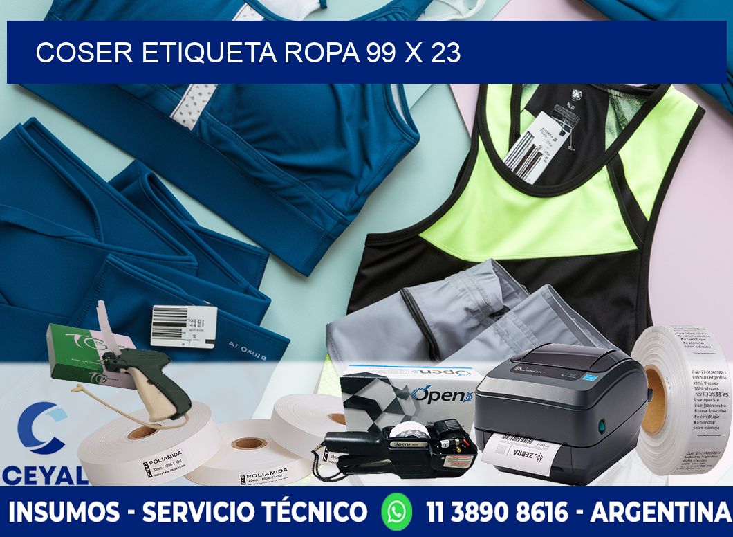 COSER ETIQUETA ROPA 99 x 23